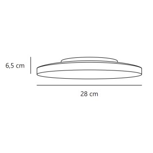 Plafonnier LED pour salles de bains Seronova 28 (15W)