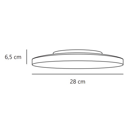 Plafonnier LED pour salles de bains Seronova 28 (15W)
