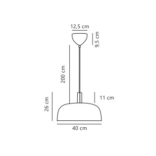 Lampe suspendue Sandro.