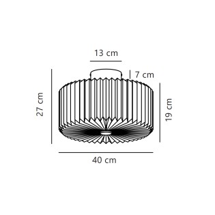 Plafonnier de plafond Vivienne