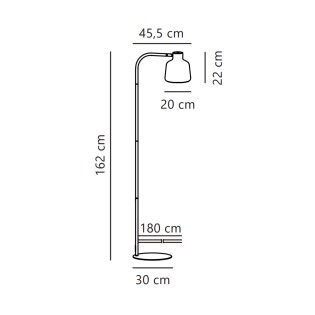 Lampe sur pied Louella