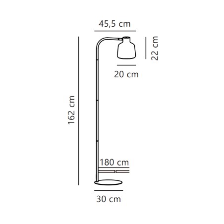 Lampe sur pied Louella