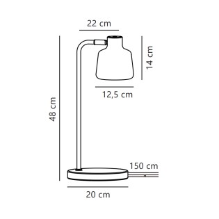 Lampe de table Louella
