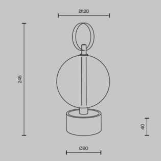 Lampe rechargeable LED Double Moon (3W)