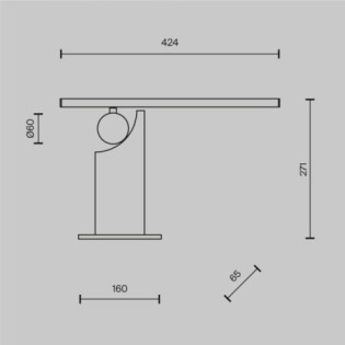 Lampe de table LED Monument (9W)