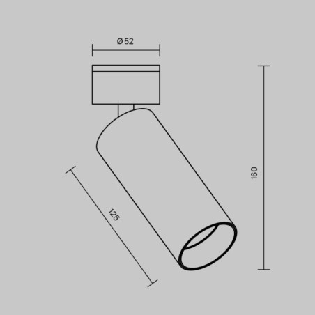 Spot encastrable LED FOCUS LED Laiton (12W)