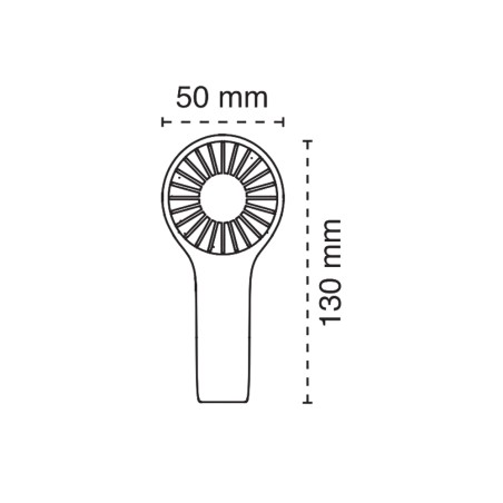 Ventilateur à main Bris Vert 3 vitesses.