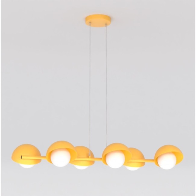 Suspension Nordessa orange (4 lumières)