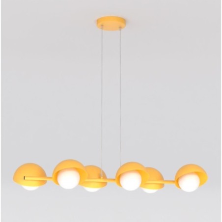 Suspension Nordessa orange (4 lumières)