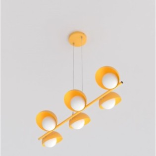 Suspension Nordessa orange (4 lumières)