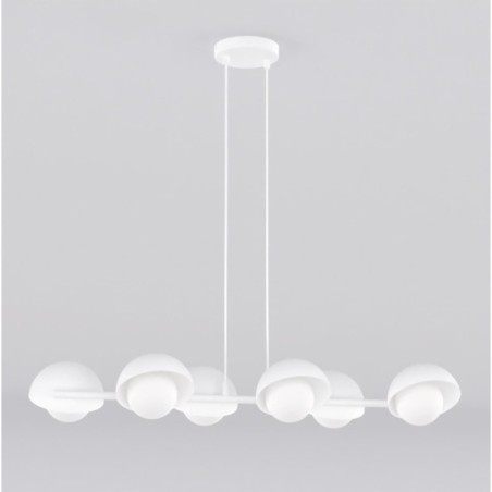 Suspension Nordessa blanche (4 lumières)