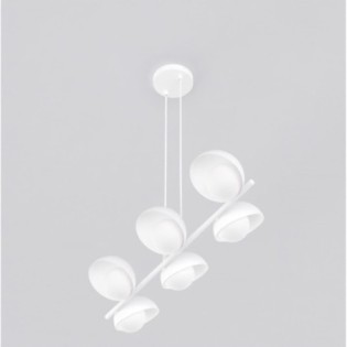 Suspension Nordessa blanche (4 lumières)