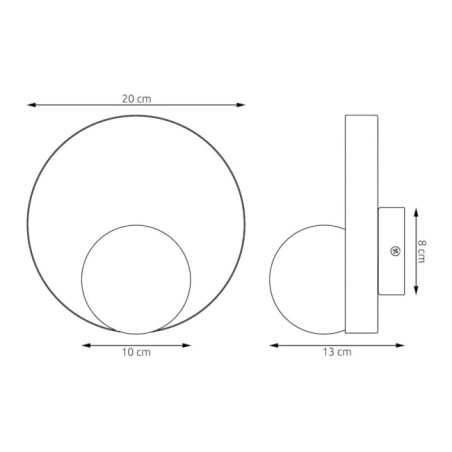 Suspension Nordessa blanche (6 lumières)