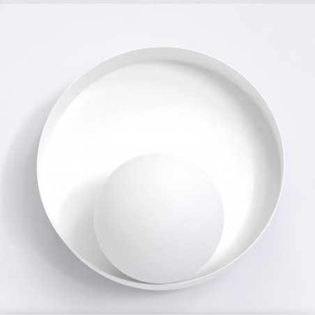 Applique mural Halvia noir.