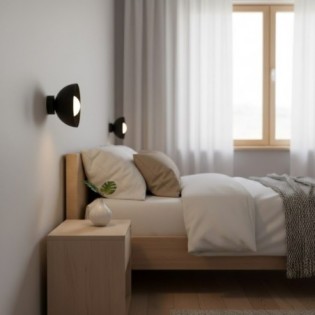 Applique murale Halvia gris.