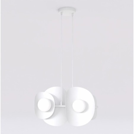 Suspension Lithora noire (6 lumières)