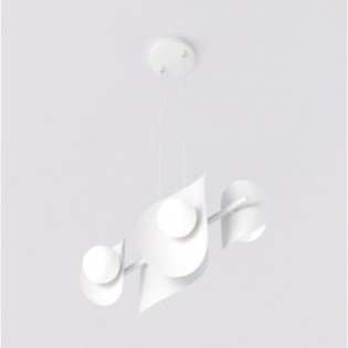 Suspension Lithora noire (6 lumières)