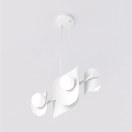 Suspension Lithora noire (6 lumières)