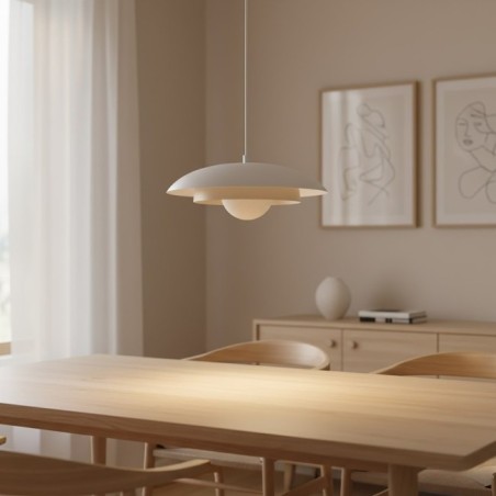 Suspension Arka noir+moka (3 lumières)