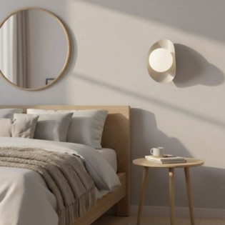 Applique mural Onivia M blanc.