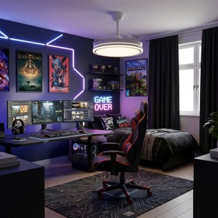 Ventilateur LED pales...