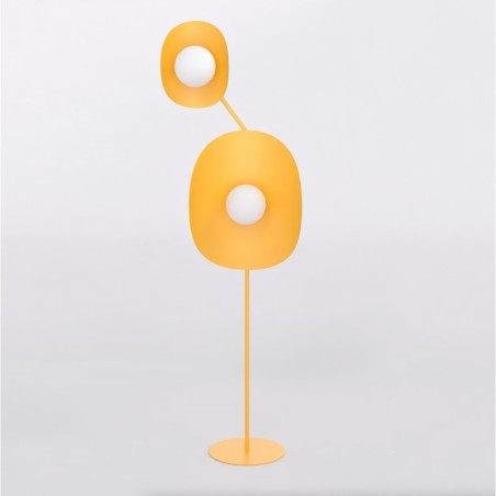 Lampe sur pied Lysia blanche (2 lumières)