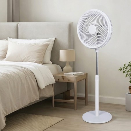 Ventilateur sur pied Saroa Oscillant 3 vitesses (75W)