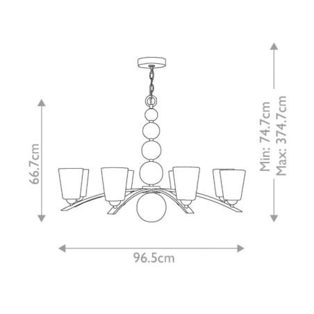 Lustre Zelda (8 lumières)