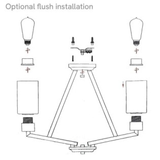 Lustre Deryn (3 lumières)