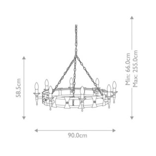 Lustre Saxon (8 lumières)