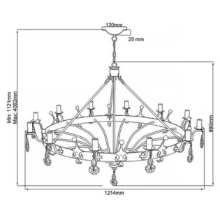 Lustre Windsor (12 lumières)