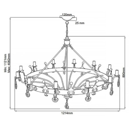 Lustre Windsor (12 lumières)