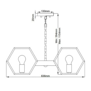 Lustre Bismarck (5 lumières)