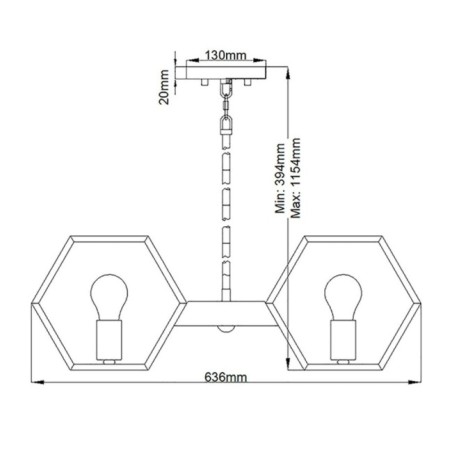 Lustre Bismarck (5 lumières)