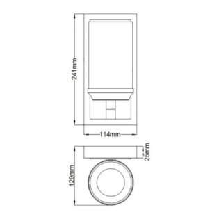 Aplique murale pour salles de bains Amalia