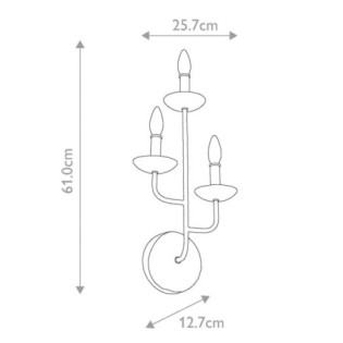 Applique murale Annie (3 lumières)