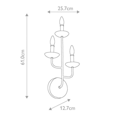 Applique murale Annie (3 lumières)