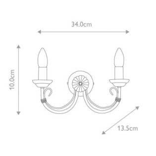 Aplique murale Chartwell (2 lumières)