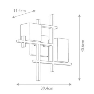 Aplique murale City Lights (2 lumières)