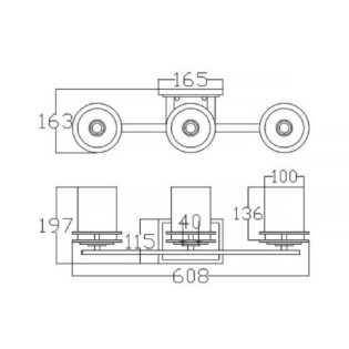Aplique murale pour salles de bains Hendrik (3 lumières)