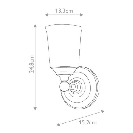 Applique murale pour salles de bains Huguenot Lake