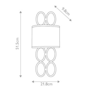 Applique murale Jules (2 lumières) - Elstead - Lampes.es