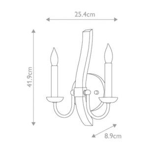 Aplique murale Middlefield (2 lumières)