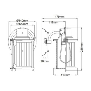 Aplique murale pour salles de bains Riggs - Elstead - Lampes.es