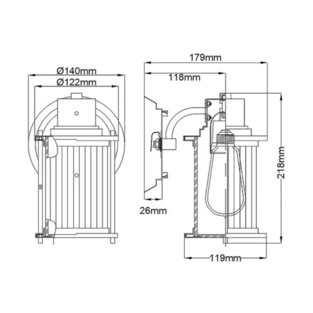 Aplique murale pour salles de bains Riggs - Elstead - Lampes.es