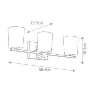 Aplique murale Roehm (3 lumières)