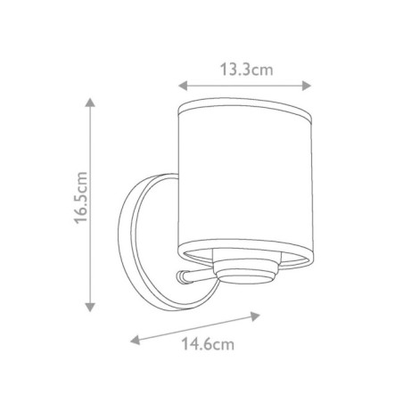 Applique murale Saldana