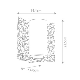 Applique murale Silver Coral