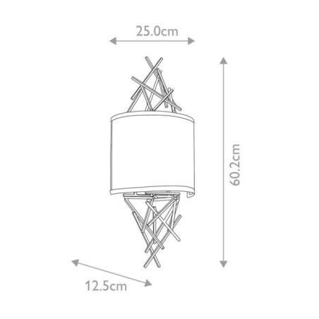 Aplique murale Taiko (2 lumières)