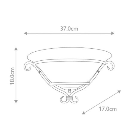 Applique murale Torchiere - Elstead - Lampes.es